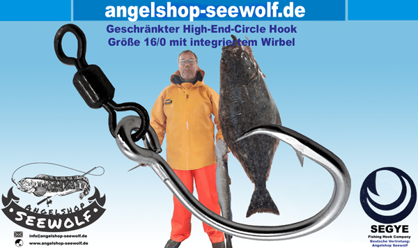 Naturköder-Spezialhaken Größe 16/0 High-End Circle Hook mit 100KG Power-Wirbel Naturköder-Angelnhaken – Bild 3