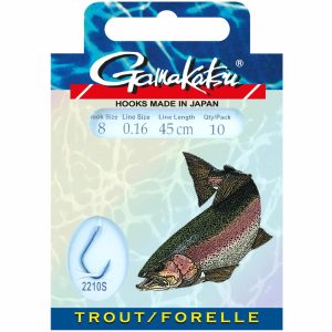 Gamakatsu Haken Hook Bkb-2210S Trout/Forelle 45cm, Größe 6/8/10+12